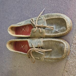 Twisted X Women's Boat Shoe Driving Mocs